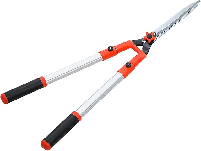 guoqunshop Professional Garden Shears Gardening Tool Cutting Thick Bypass Hedge Shears Adjustable Hedge Shears Non-slip Handle Pruning (Size : The wave mouth is retractable)