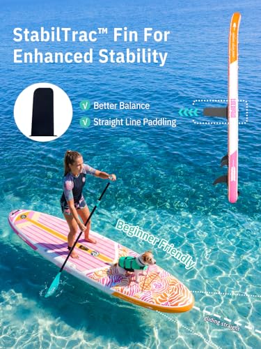 Image of Niphean Inflatable Stand Up Paddle Board with SUP Accessories, Anti-Slip EVA Deck, 10'6'' Inflatable Paddle Boards for Adults & Youth of All Skill Levels