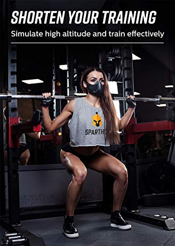Sparthos Training Mask [Midnight Black] x Wrist Wraps - Thumbnail 3