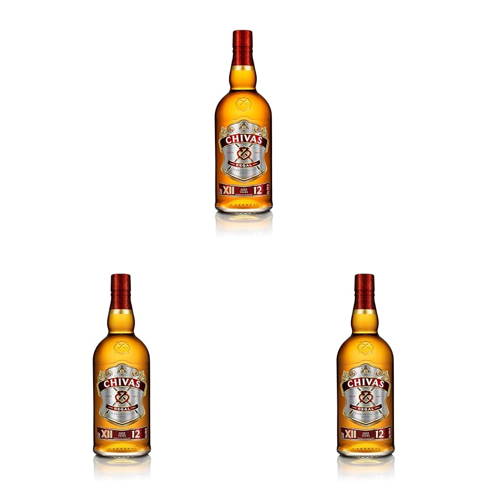 Chivas Regal 12 Years Old - Blended Scotch Whisky aus dem Herzen der Speyside - 1l (3er Pack)