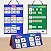 Amzoya Visul Schedule Chore Chart,Kids Visual Schedule Chart with Cards Autism Material for Toddlers,Responsibility Daily Schedule Board Communication