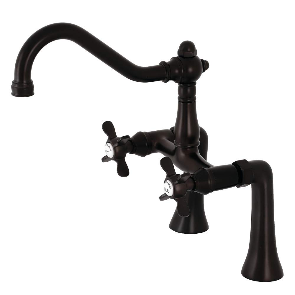 Robinet de baignoire Essex Kingston Brass KS3235BEX, l'excellence du bronze huilé