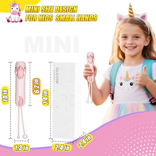 Image of Kids Flashlight Rechargeable, LED Kid Flashlight for Boys & Girls, Unicorn Toys for Girls Age 4-6, Pink Unicorns Flashlights for Kid for Camping & Outdoor Adventures, Birthday Gift, 1Pack