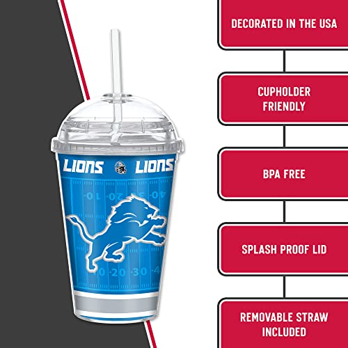 Image of Rico Industries NFL Football Rookie of The Year 12oz Acrylic Tumbler, Youth Tumbler with Swirly Straw