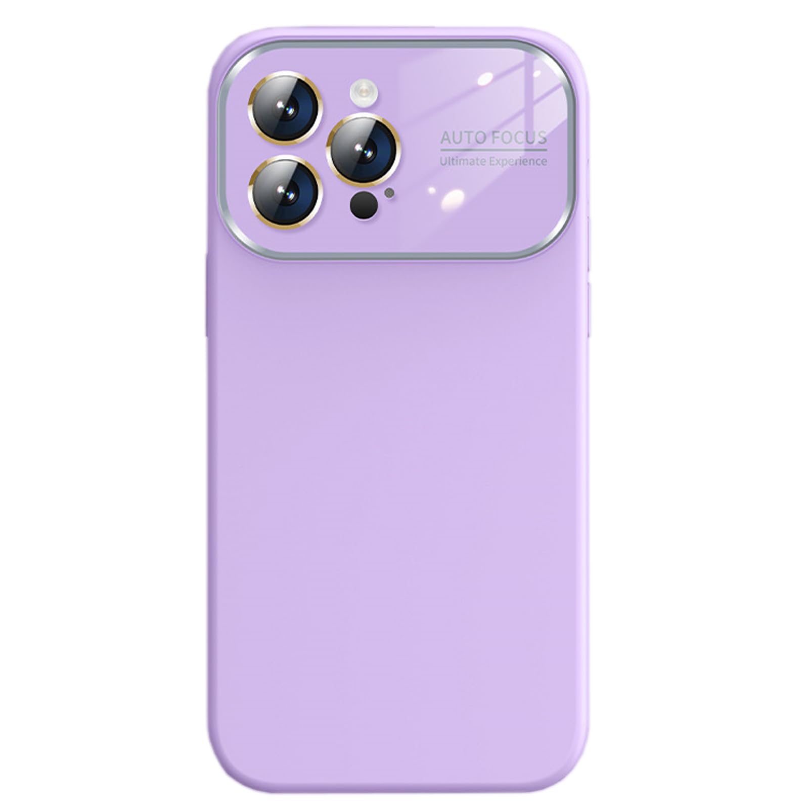 LXURY Ultra cienkie etui do iPhone'a 15 Pro Max/15 Pro/15 Plus/15, miękkie etui premium z okienkiem ochronnym aparatu, oryginalne etui z płynnego silikonu, fioletowe 5,15 cm