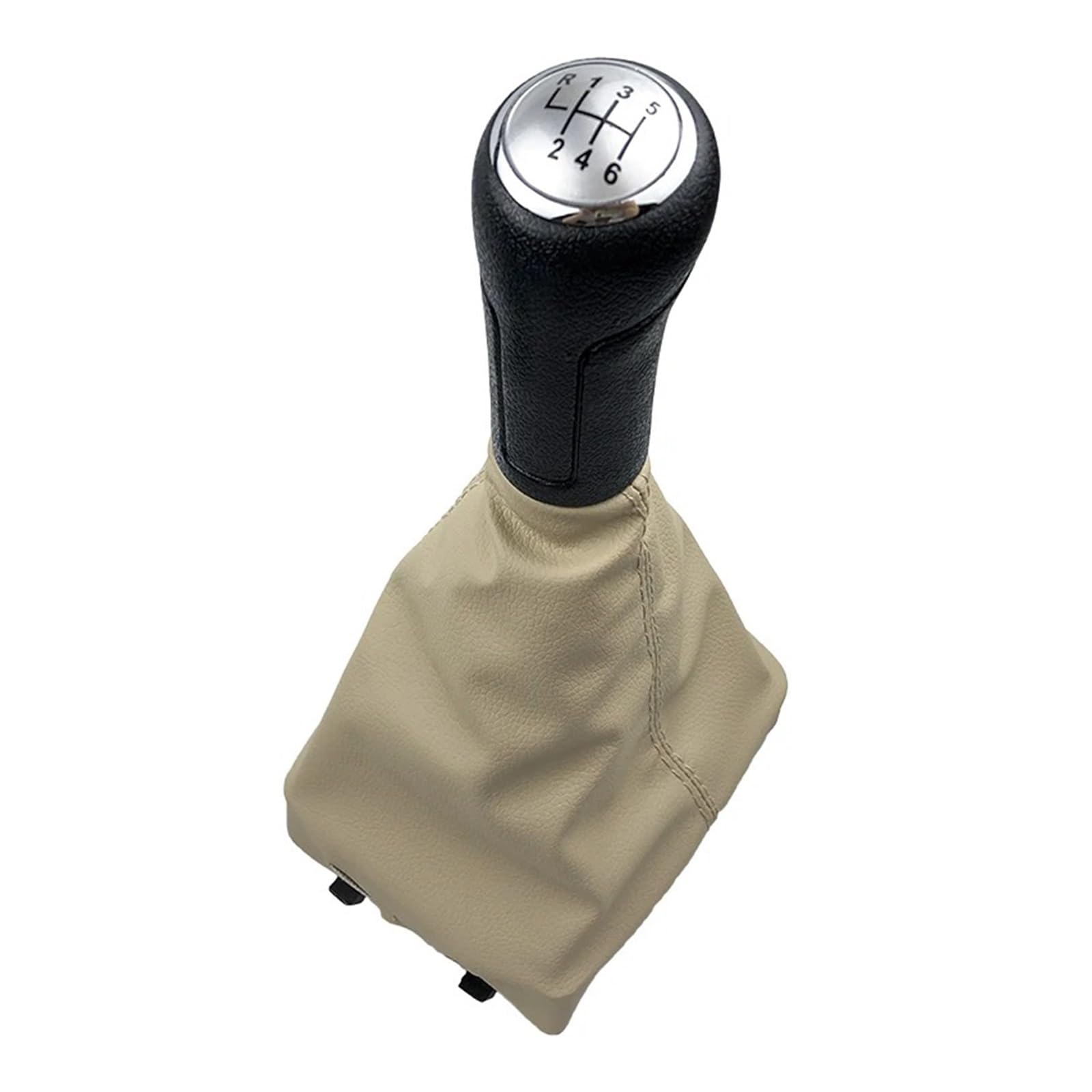 SAUANMNKTP Gearshift Knob for VW for Polo 9N 9N2 9N3 2001-2009 Car Gear Shift Knob Lever Shifter Gaiter Boot Cover