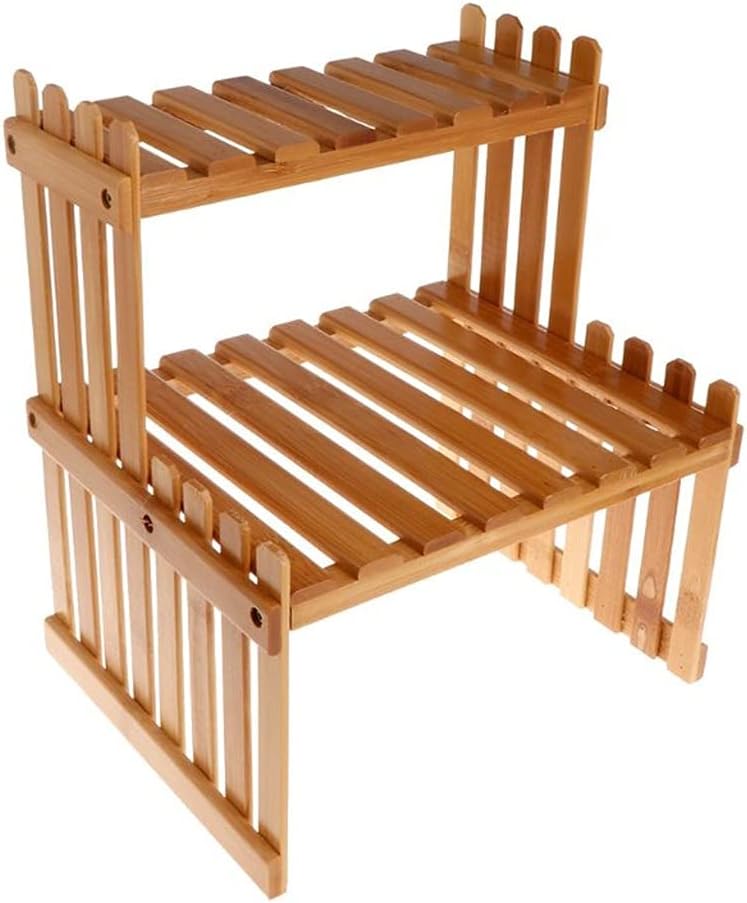 Plant Shelf Flower Display Stand Wood Storage Rack Garden Organizerstorage Shelf