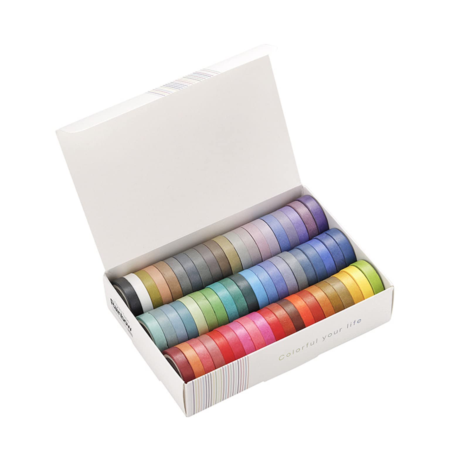 60 Rolls of Slim Washi Tape Set, Decorative Paper Tapes 8 Mm Wide for Scrapbooking, DIY Arts And Crafts, Bullet Journal, Planner, Planners, Wrapping