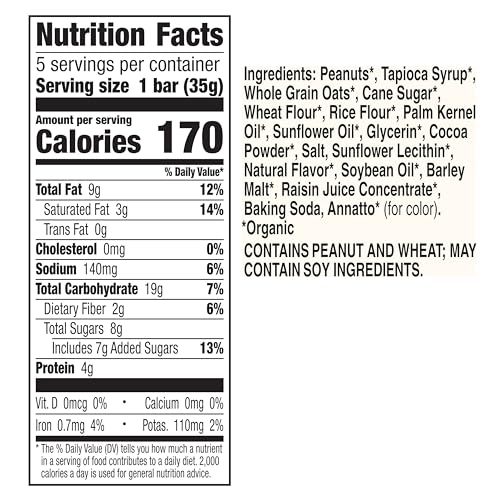 Cascadian Farm 00222396 Organic Sweet & Salty Peanut Pretzel Granola Bars thumb #5