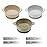 PandaEar 3 Pack Baby Bowls with Suction| Stay Put Silicone Food Bowl for Babies Kids Toddlers Infants| Food Grade Soft Safe BPA-Free Silicone (Brown Grey Tan)