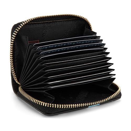 Image of Montana West Credit Card Holder Small RFID Card Wallet for Women Little Card Organizer Pocket Wallet with Zipper