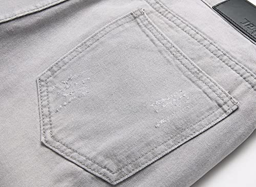 Liuhond Men's Ripped Distressed Destroyed Straight Fit Washed Denim Jeans Pants(3339, 30) #TOP5