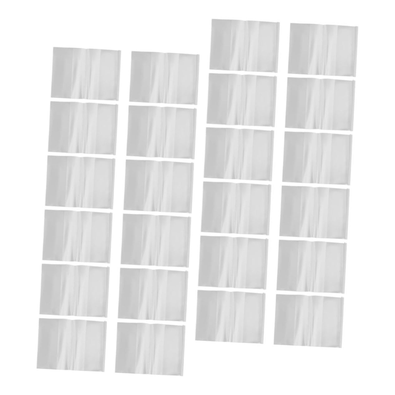 OSALADI 40 Piezas Unidades Funda Libros y Planificadores Transparente de Plástico Resistente Polvo y Arañazos Reutilizable para y Cuadernos
