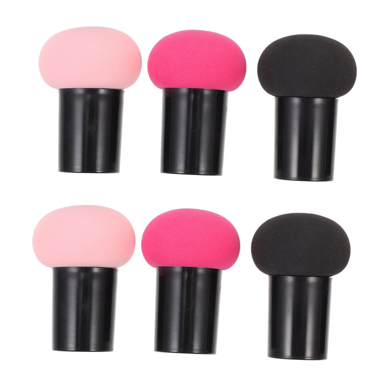 VICASKY 6Pcs Mushroom Makeup Sponge Dual Use Powder for Foundation Concealer Elastic Blending Sponges for Wet Dry Application Makeup Tools for Women