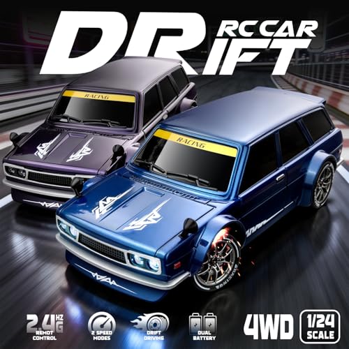 Image of RC Drift Car, Blue 1 /24 Remote Control Drift Car for Adults Kids