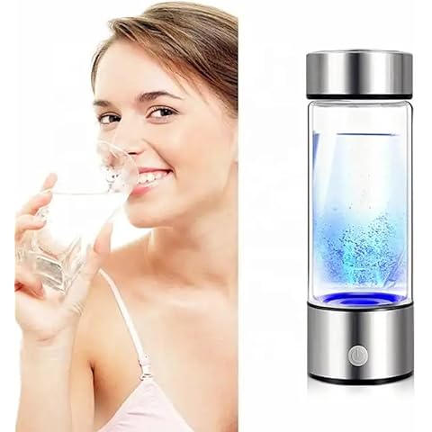 Hydrogen Water Generator,Rechargeable Hydrogen Water Bottle Healthy Alkaline Water,Hydrogen Water Ionizer Machine for Home Office Travel 09 Cover
