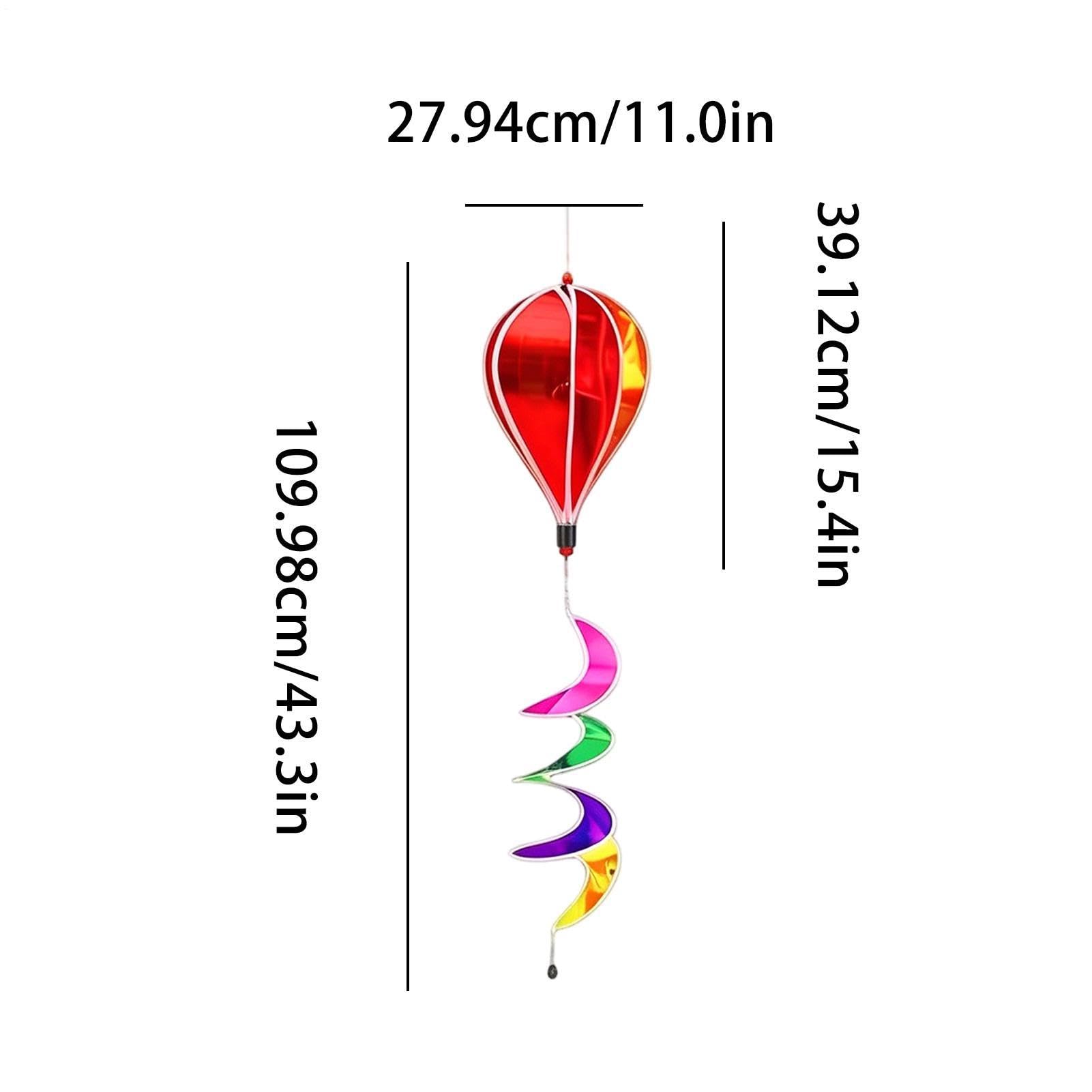 Molino de Viento Globo Aerostático 8 Piezas Colorido Giratorio | Ahuyentapájaros Colgable y Plegable Giratorio para Jardín para Jardín Césped Patio Protector Cultivos