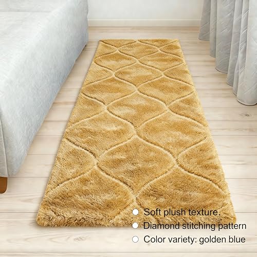 Image of Fluffy Silky Micro Fiber Polyster Carpet /Runner for Bedroom, Study Room, Playing Room, Guest Room ETC. 4x6 feet Feet, (P-10)