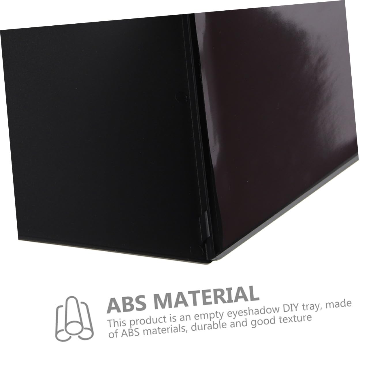 Palette di Ombretti Vuote Magnetiche in Abs Nero 2 Pezzi Leggere e Portatili per Trucco Fai da Te e Make Up On-the-go