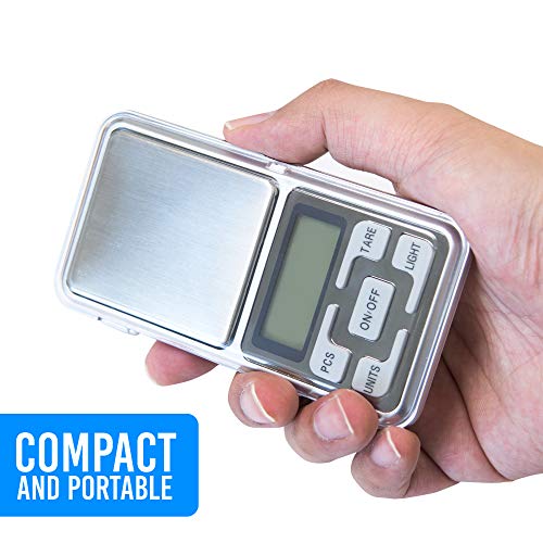 Kingwin Weight Scale, Mini Digital Jewelry Scale. Tare Full Capacity, And Auto Off. Counting Function, Lcd Display W/Back Light For Easy Reading. 500G/0.01G Accuracy With Multiple Weighing Units (G/Tl #TOP4