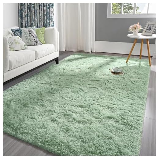 Pettop Fluffy Sage Green Rug