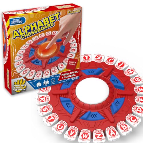 Scribbelfein Tormenta de Palabras,Juego de Letras,Juegos de Fiesta, Juegos de Mesa para Adultos,Juegos de Mesa Familiares Multijugador,con Pantalla Digital