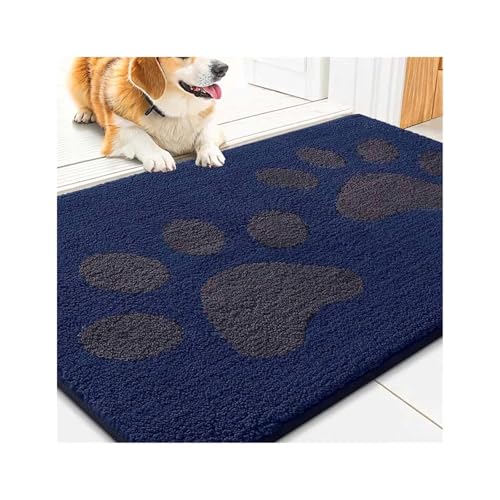 Paillasson d'entrée antidérapant et absorbant lavable motif chien - 2