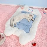 Cat Beds for Indoor Cats, Cute Cat Bed Cat Cushion, Ultrathick Flat Cat Bed, Soft Plush Premium Cott
