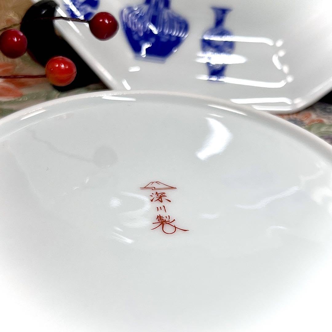 【Aoyama】 深川製磁 ブルーチャイナ 八角 φ19 銘々皿4枚 中皿 Amazon.co.jp: 出品 深川製磁 ブルーチャイナ 八角 φ19 銘々皿