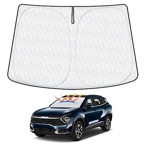 Windshield Sun Shade Fit for Kia Sportage 2023-2025 2026, Sunshade for Sportage Accessories...