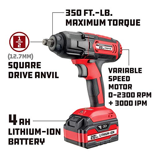 Powerbuilt 20V Cordless 1/2