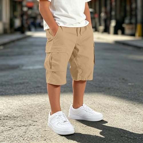 Pantalones de chándal de estilo cargo monocolor con corte holgado y cómodo 2