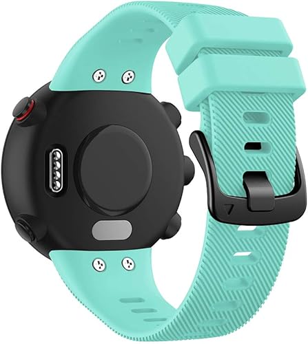 REYDA Correa de silicona compatible con Garmin Swim 2Forerunner 45, correa de reloj de silicona suave, flexible y transpirable, correa deportiva con