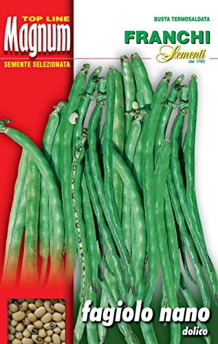 Franchi sementi semi di fagioli e fagiolini nani e rampicanti in confezioni varie (nano dolico dall'occhio, 250 grammi)