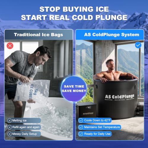 Image of AS ColdPlunge 1 /3 HP Ice Bath Chiller & 120 Gal Cold Plunge Tub Kit
