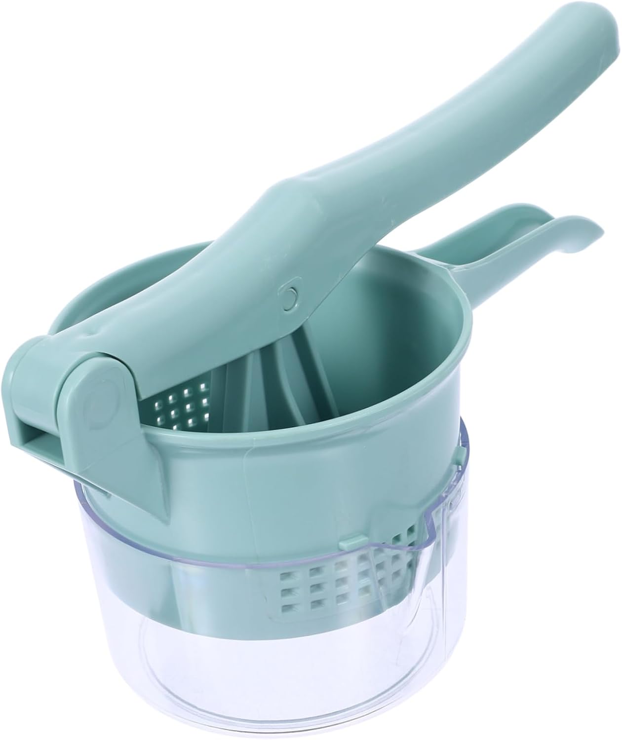 Garneck Vegetable Dryer Fruit Dryer Spinner Juicer Press Safe Plastic Material Hand Press Design Random Color