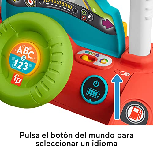 Miniatura 4 de Fisher-Price Andador 2 Caras Correpasillos Con Actividades Con Luces Y Sonidos, Juguete Para Andar O Sentarse, Regalo Para Bebé 6 Meses, Versión Español Portugués Italiano Inglés Hjp46