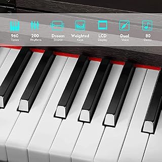 KACYDI Piano numérique à Action pondérée, Piano numérique à 88 Touches, Touches de Piano Marteau avec réponse au Toucher… - Les Beatles, Paul McCartney, John Lennon, RIngo Starr, George Harrison KACYDI Piano numérique à Action pondérée, Piano numérique à 88 Touches, Touches de Piano Marteau avec réponse au Toucher… – Image 4