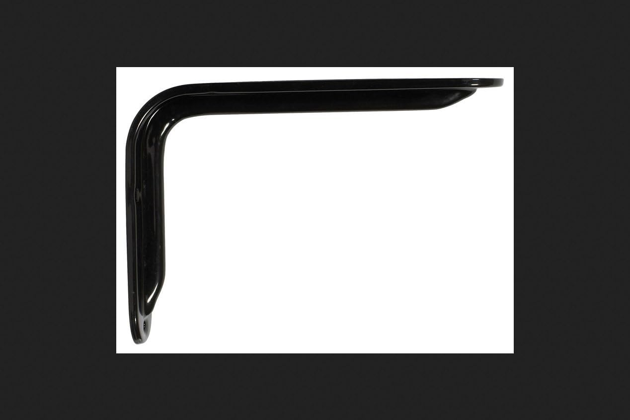 Knape & Vogt John Sterling Black Steel Bracket 8 in. L 125 lb.