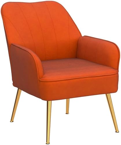 Miniatura 5 de Juego de 2 sillas decorativas, modernos de terciopelo de mediados de siglo, cómodo sillón para sala de estar, dormitorio, oficina, sala de espera,