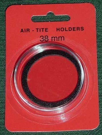 Portamoneda Air-Tite con Anillo Negro para Monedas de 38 mm