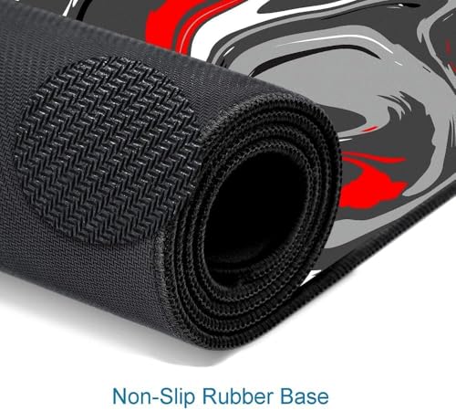 Image of Saco XXL Gaming Mouse Pad for PC - Large Desk Mat 900x400x3mm, Extended Non-Slip Rubber Base, Waterproof Surface, Fluid Design, Big Keyboard Mouse Pad for Office & Home Setup