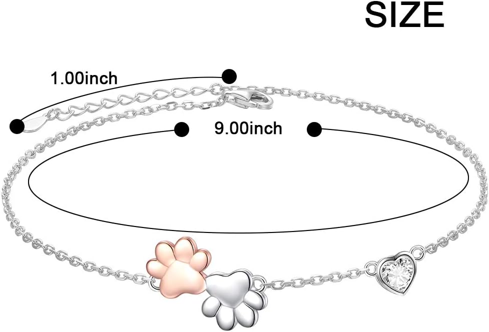 FLYOW 925 Sterling Silver Starfish Shell Anklet for Women Girls Adjustable Mermaid Tail Seaside Ankle Bracelet Boho Beach Foot Chain Charm Jewelry Birthday Gifts