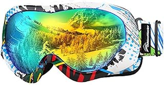 OutdoorMaster Kids Ski Goggles - Helmet Compatible Snow Goggles for Boys & Girls