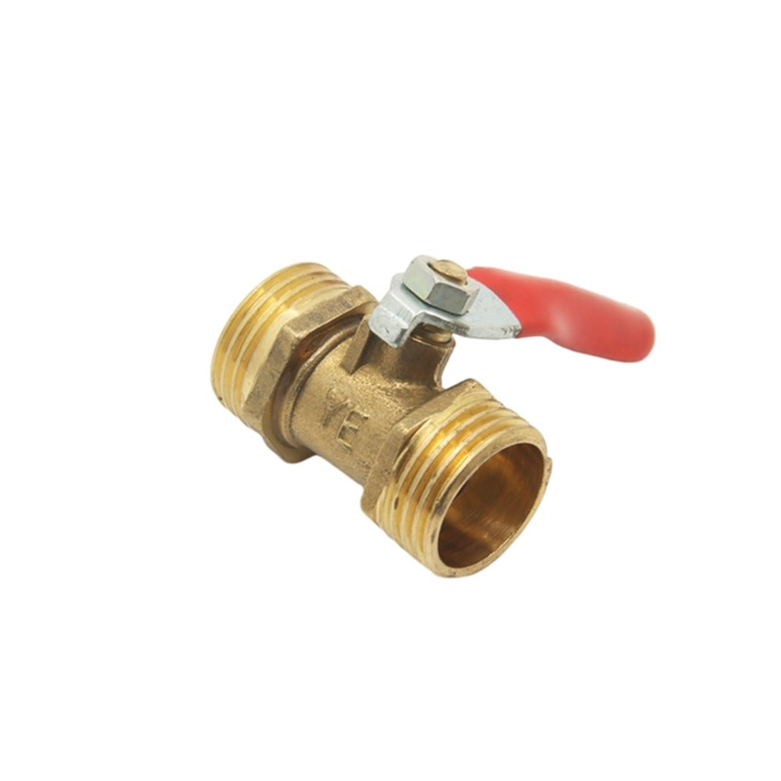 Válvula de bola de latón 1/4" para junta de conector y adaptador de rosca macho
