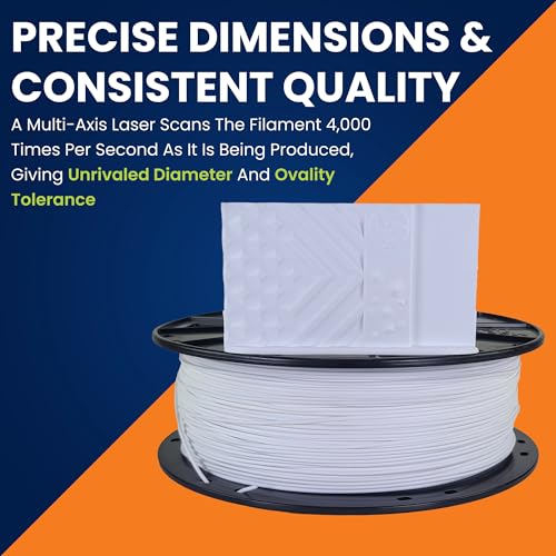 Image of 3D-Fuel Tough Pro PLA+ Filament for 3D Printing, Made in, Brightest White