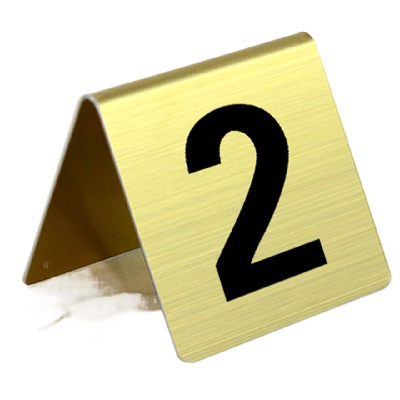 BTYQKZVPM Tent Style Table Numbers, Stainless Steel Double Sided Tent Style Table Number Card(Gold,21~30)