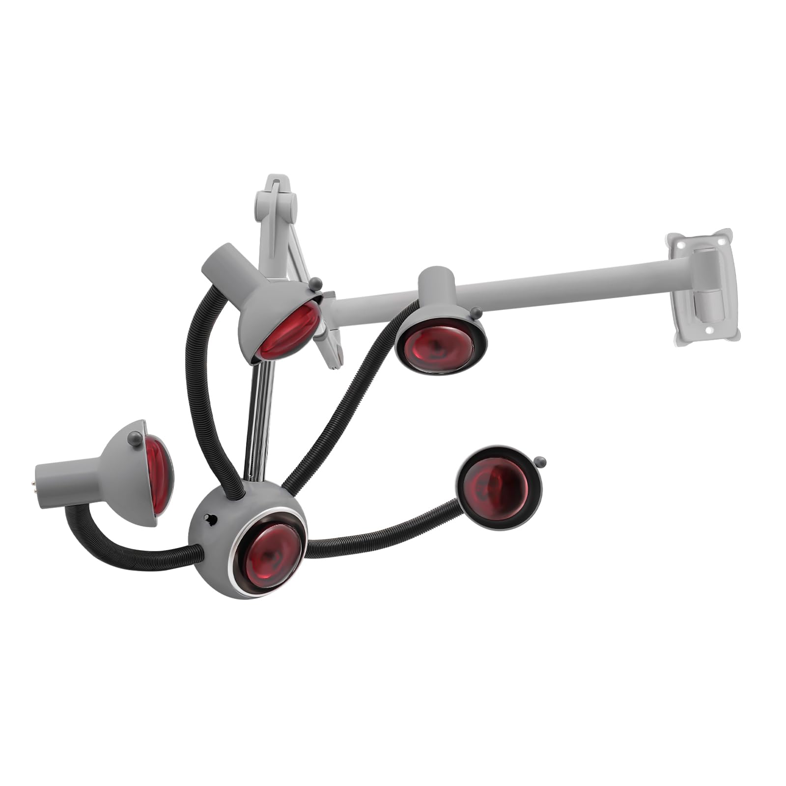 Wall Mounted Infrared Hair Dryer, 5 Heads Infrared Heat Lamp, 750W Adjustable Temperature Salon Heat Lamp, Hair Color Processor