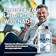 NAD+ 1000 mg Supplement, (120 Capsules) ultra-reine hohe Absorption, effizient für den zellulären Energiestoffwechsel & Reparatur, Vitalität & Gesundheit