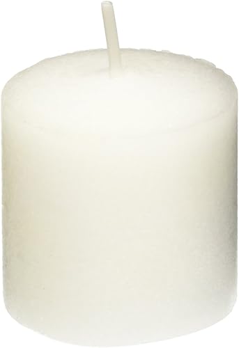 Yummi Velas votivas blancas sin perfume de 10 horas -21 por paquete